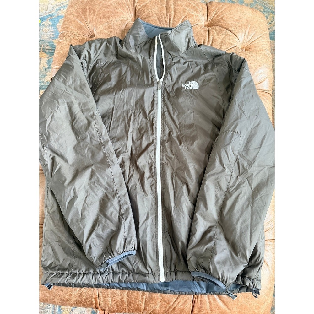 The North Face Mens XL Olive Brown Insulated Full Zip Jacket AQKW F09